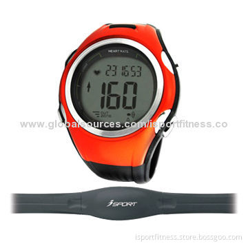 Heart rate monitor watch with chest belt